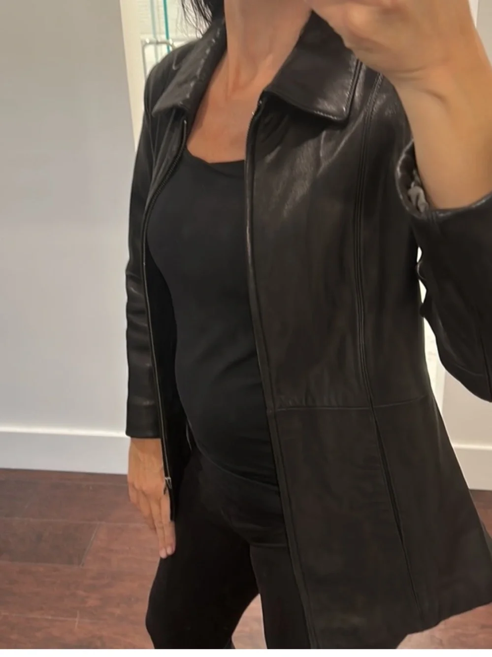 Boston Harbour Buttery soft classic leather jacket L